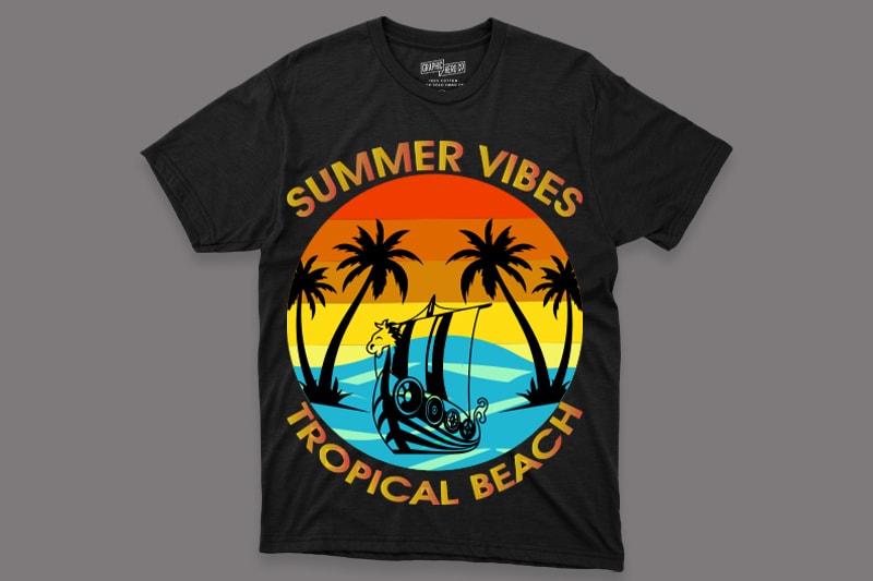 Bestselling Summer T-Shirt Design for Commercial use.