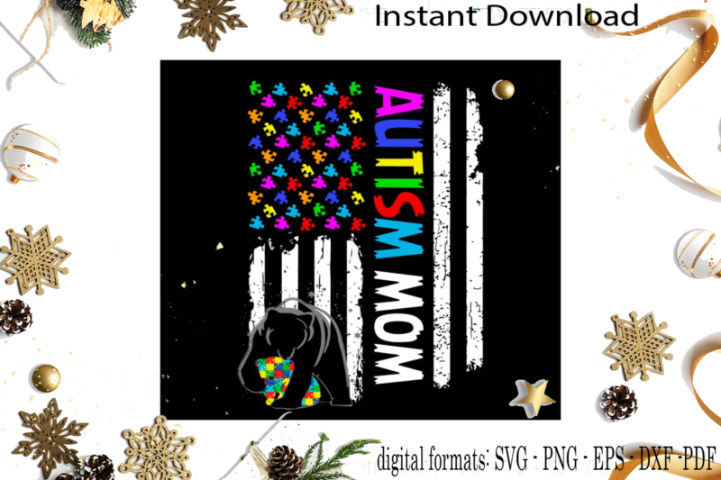 Autism Awareness Gift Idea SVG Sublimation Files