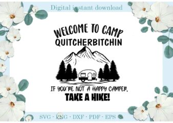 Trending gifts, Take a Hike Camping day Diy Crafts Camping Day Svg Files For Cricut, Welcome to camp Silhouette Sublimation Files, Cameo Htv Prints