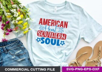 American heart southern soul-SVG t shirt vector