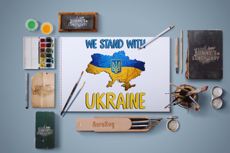 We Stand With Ukraine Tshirt Design