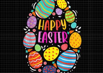 Cute Happy Easter Png, Easter Colorful Eggs Png, Happy Easter Png, Easter Day Png