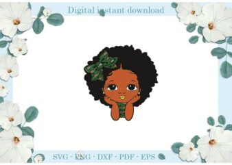 Black Girl Little Cute Gift Ideas Diy Crafts Svg Files For Cricut, Silhouette Sublimation Files, Cameo Htv Print