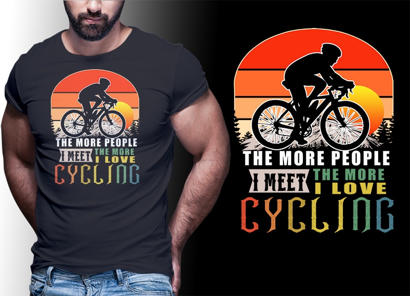 50 BICYCLE PART#01 Vintage Retro Tshirt Designs Bundle Editable