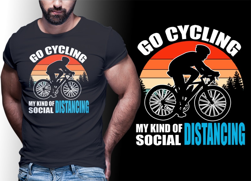 50 BICYCLE PART#01 Vintage Retro Tshirt Designs Bundle Editable