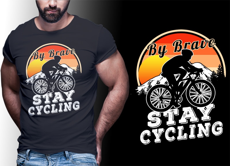 50 BICYCLE PART#01 Vintage Retro Tshirt Designs Bundle Editable