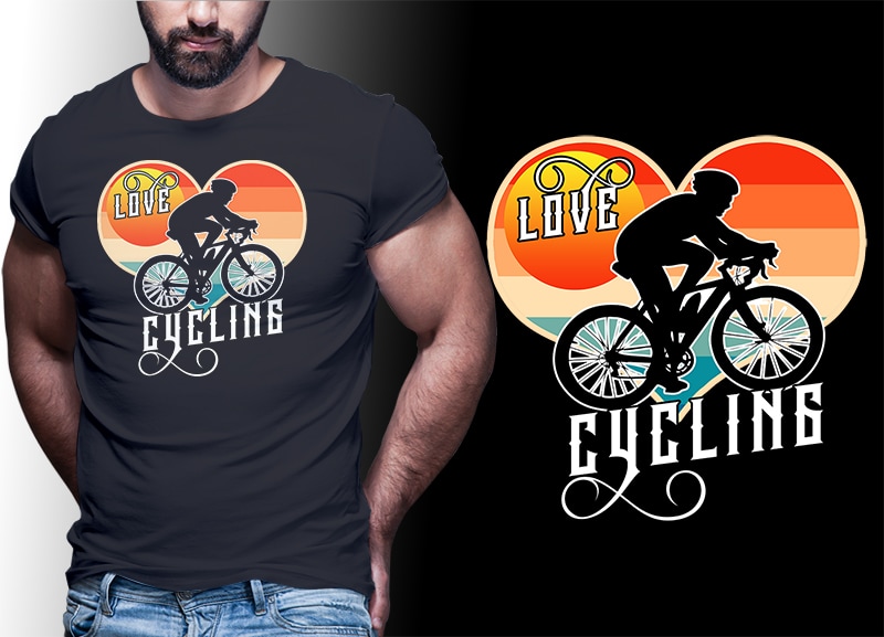 65 BICYCLE PART#02 Vintage Retro Tshirt Designs Bundle Editable