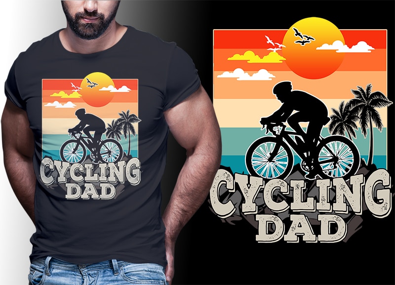 50 BICYCLE PART#01 Vintage Retro Tshirt Designs Bundle Editable