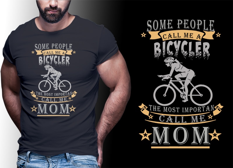 65 BICYCLE PART#02 Vintage Retro Tshirt Designs Bundle Editable