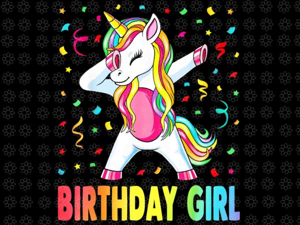 Rainbow unicorn birthday png, birthday girl outfit png, unicorn birthday png, unicorn png t shirt design online