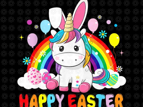 Happy easter cute unicorn png, bunny ears easter eggs png, bunny unicorn png, happu easter png, easter day png, bunny vector