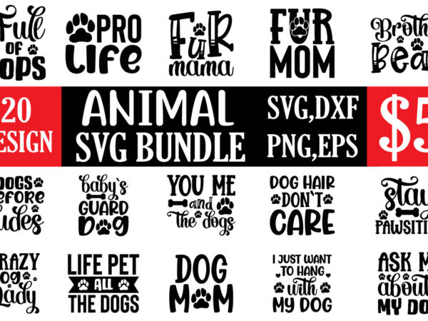 Animal svg bundle t shirt vector