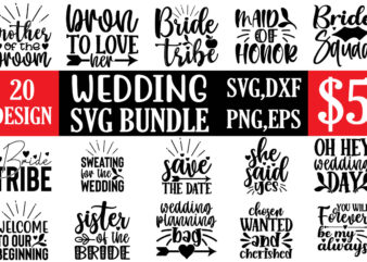 wedding svg bundle