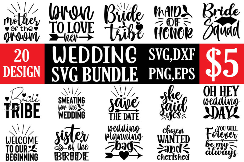 wedding svg bundle