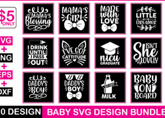 Baby Svg Design Bundle