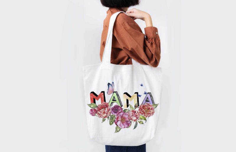 Mama Flower Tshirt Design