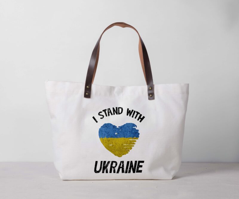 I Stand With Ukraine Heart Tshirt Design