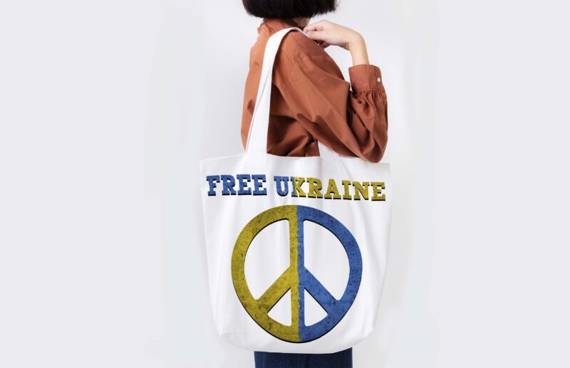 Free Ukraine Peace Symboy Tshirt Design