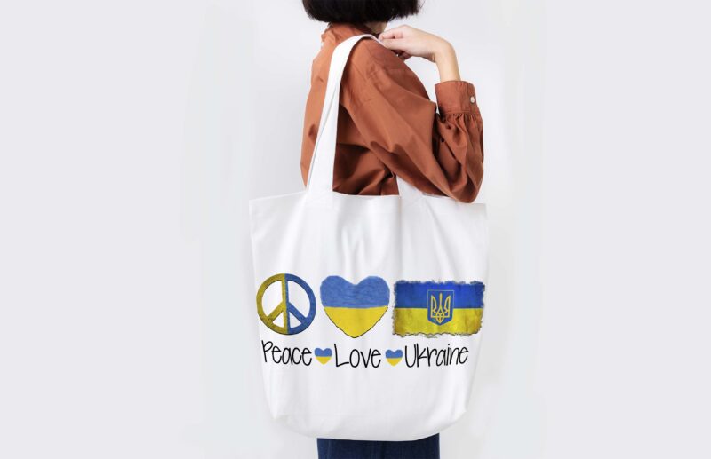 Peace Love Ukraine Tshirt Design