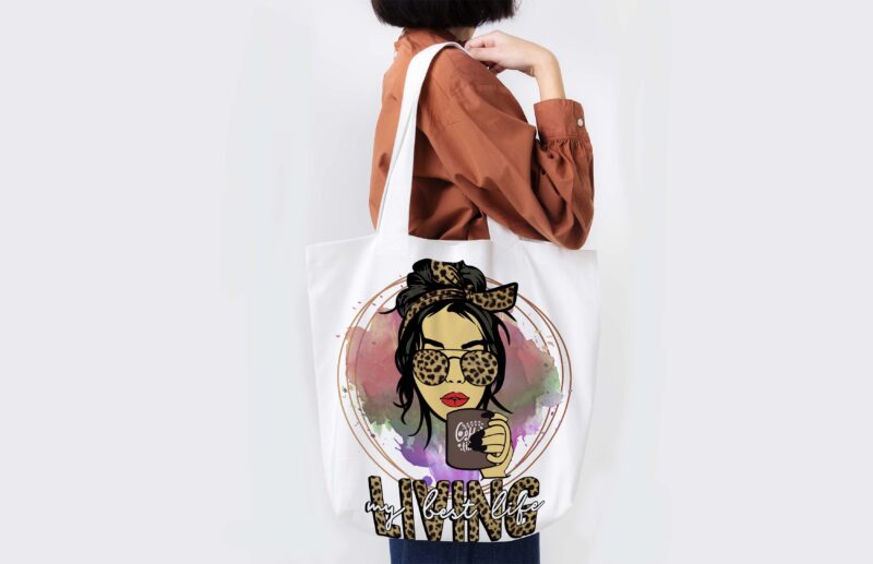 Cheetah Living My Best Life Tshirt Design