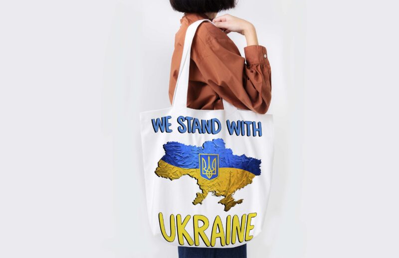 We Stand With Ukraine Tshirt Design