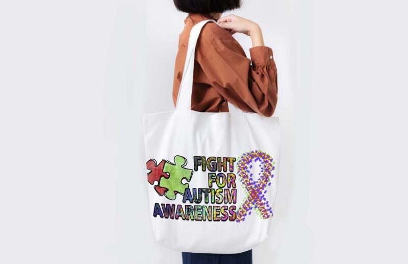 Fight For Autism Awareness Tshirt Design