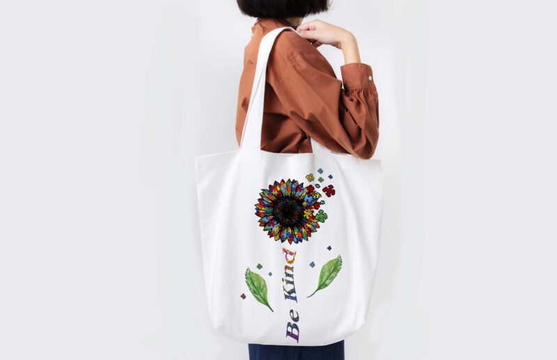 Be Kind Sunflower Autism Tshirt Design