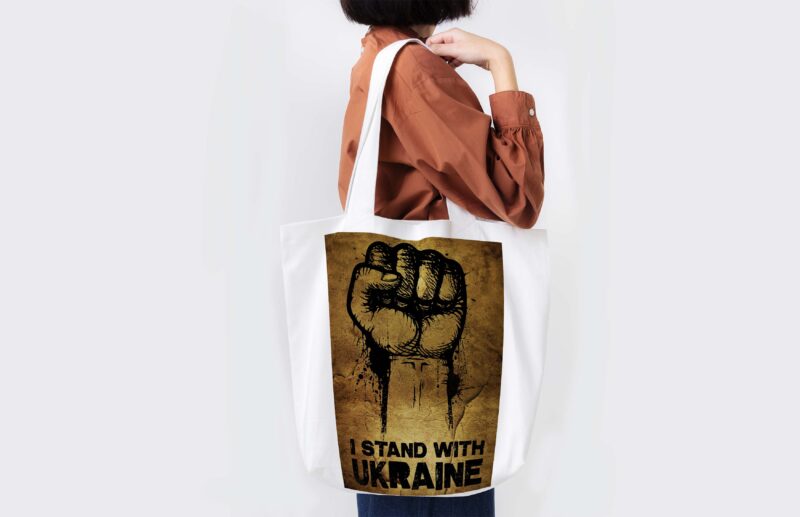 Hand I Stand With Ukraine Tshirt Design