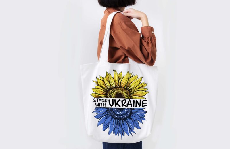 Sunflower Stand With Ukraine Tshirt Design