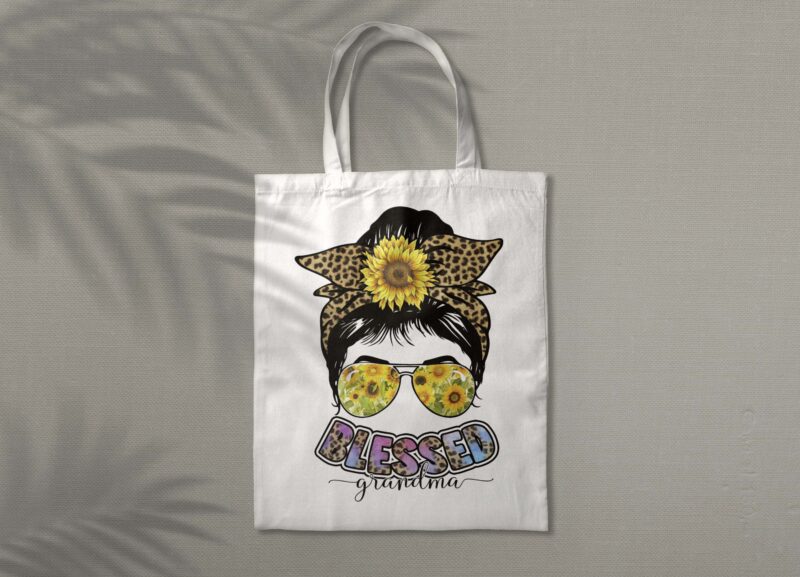 Blessed Grandma Sunflower Tshirt Design