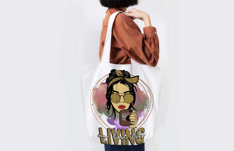 Bling Living My Best Life Tshirt Design