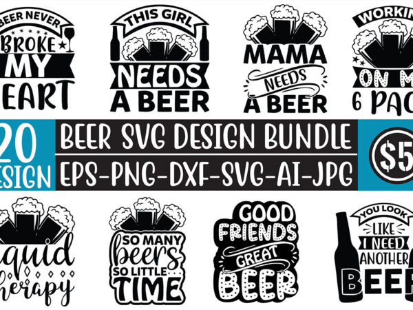 Beer svg design bundle