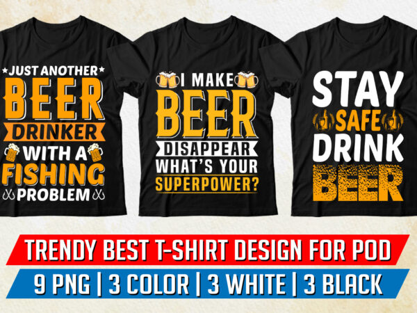 Beer t-shirt design png eps
