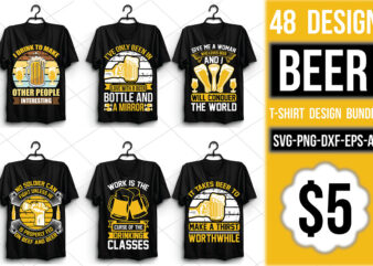 Beer T-shirt Design Bundle