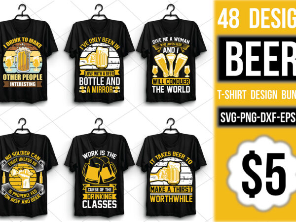 Beer t-shirt design bundle