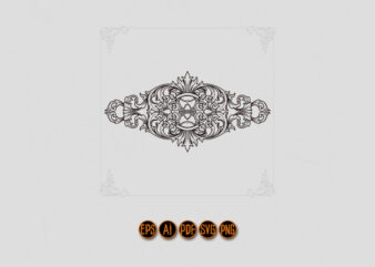 Classic luxury frame vintage ornament