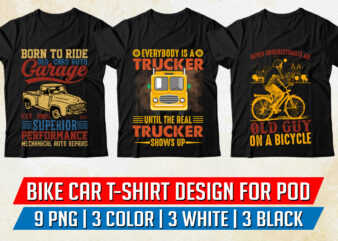 Biker Car Lover T-Shirt Design
