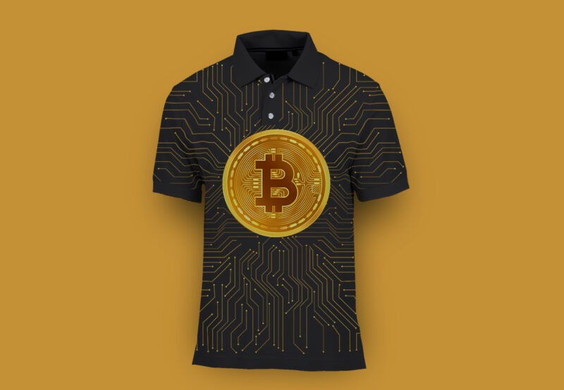 Bitcoin, Bitcoin CryptoCurrency, CryptoCurrency, T-Shirt Design, All over prints, Bitcoin vector, Bitcoin design bundle