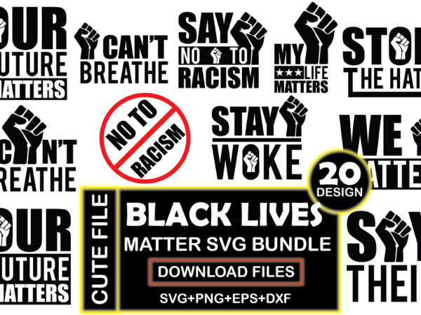 Black lives matter svg design bundle