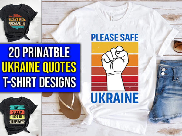 Ukraine quotes t shirt designs bundle