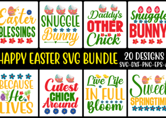Happy Easter SVG Bundle Vol.6