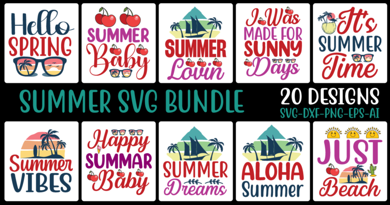 Summer svg bundle