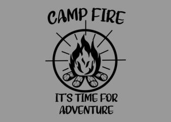 CAMP FIRE t shirt vector file