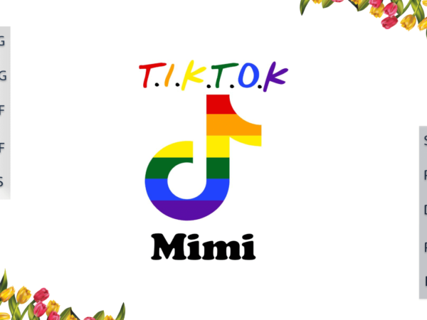 Lgbt tiktok rainbow mimi gift for parade gay lesbian pride ally diy crafts svg files for cricut, silhouette sublimation files, cameo htv print t shirt vector graphic
