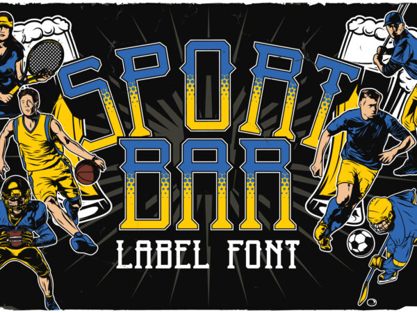 Sport bar t shirt template vector