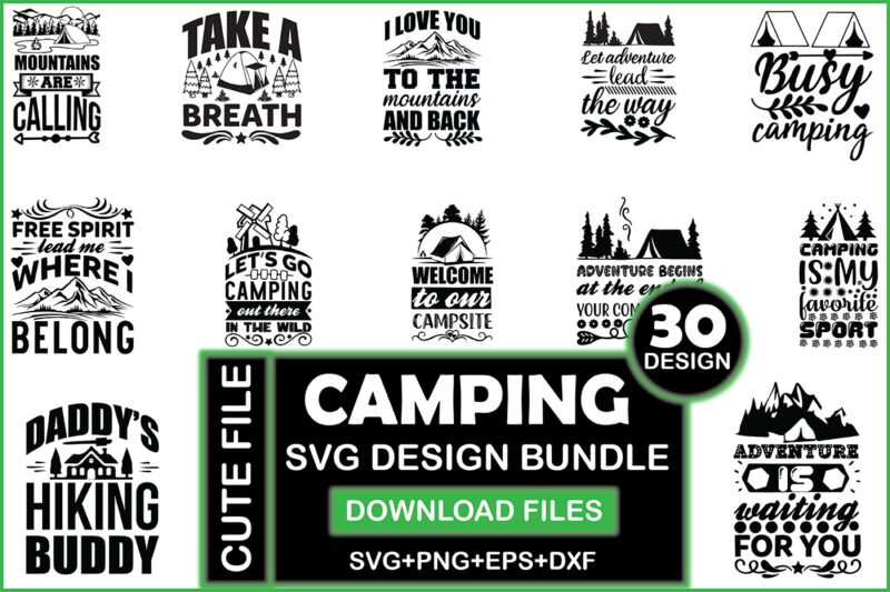 Camping SVG Design Bundle