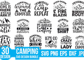 Camping SVG design Bundle