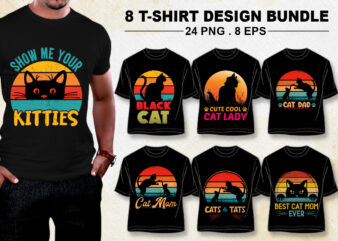 Cat Lover T-Shirt Design Bundle