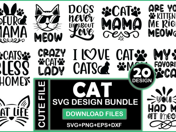 Cat svg design bundle