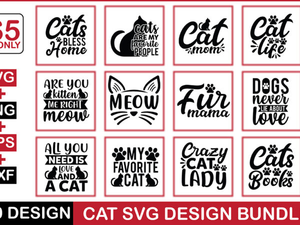 Cat svg design bundle